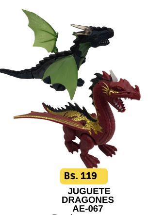 JUGUETE DRAGONES AE-067