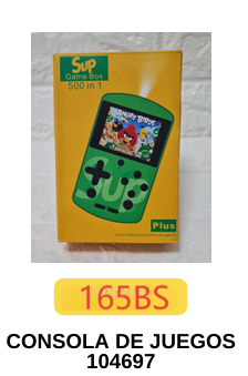 CONSOLA DE JUEGOS-104697