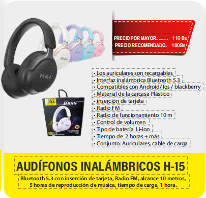 auricular bluetooth HM H15