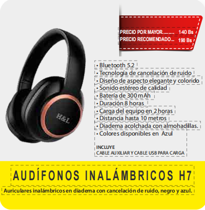 auricular bluetooth HM H7