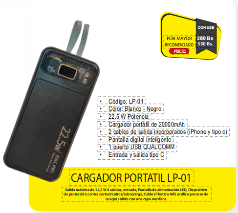 cargador portatil LP01
