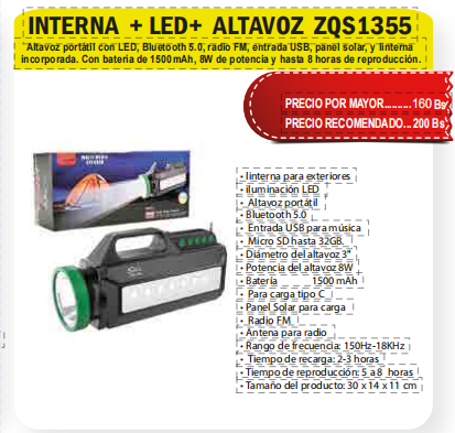 INTERNA  + LED+  ALTAVOZ