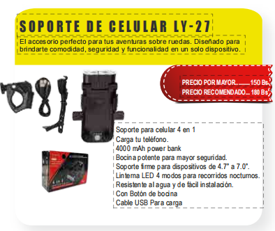 Soporte de teléfono con power bank