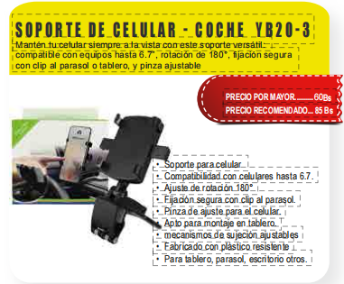 suporte de carga inalambrica para telefono YB20-3