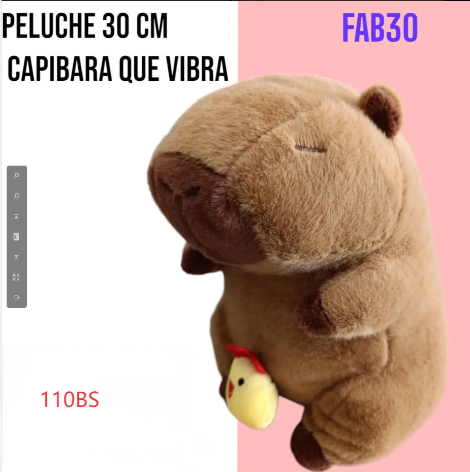 PELUCHE CAPIBARA 30CM-FAB30