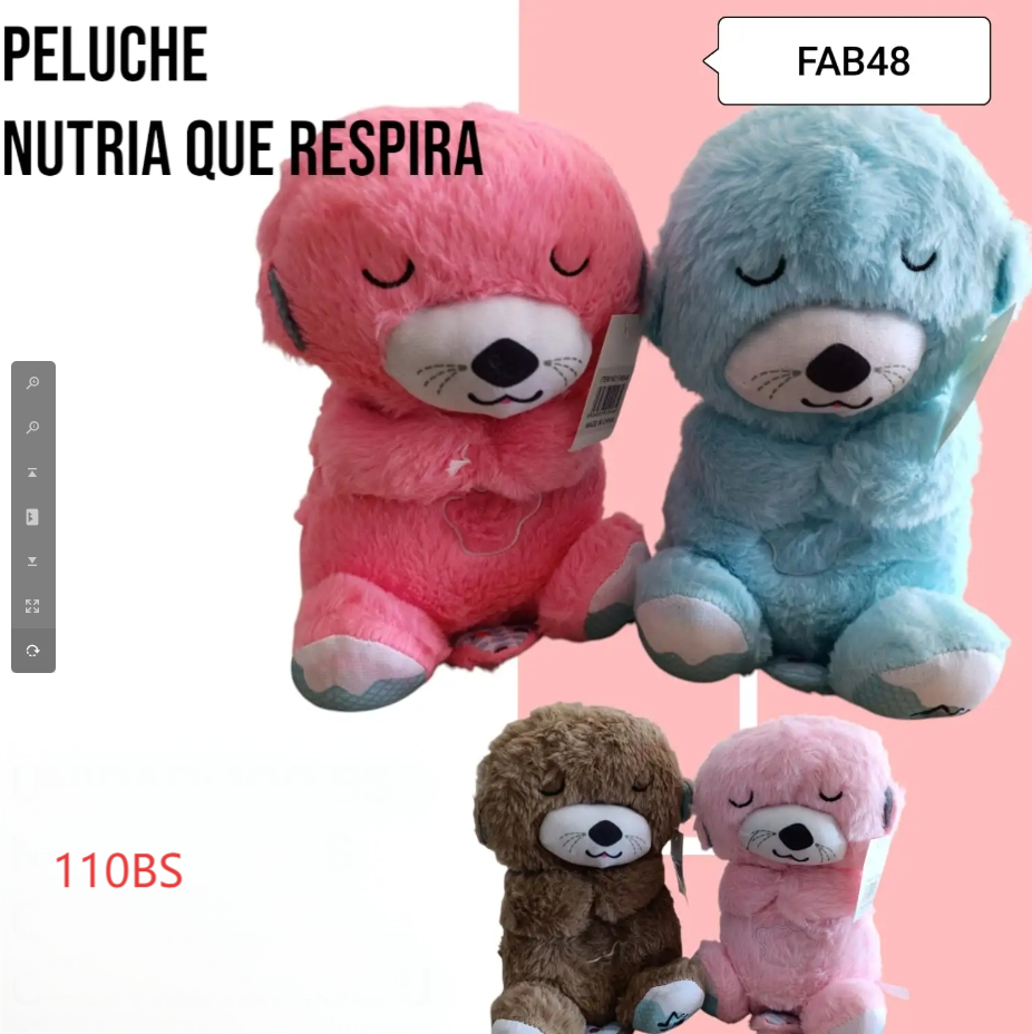 PELUCHE NUTRIA QUE RESPIRA-FAB48