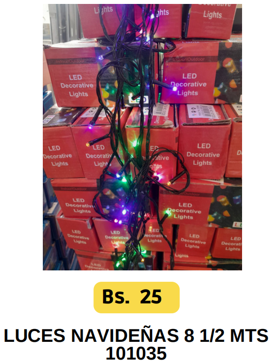 LUCES NAVIDENAS 8 1/2 MTS 101035