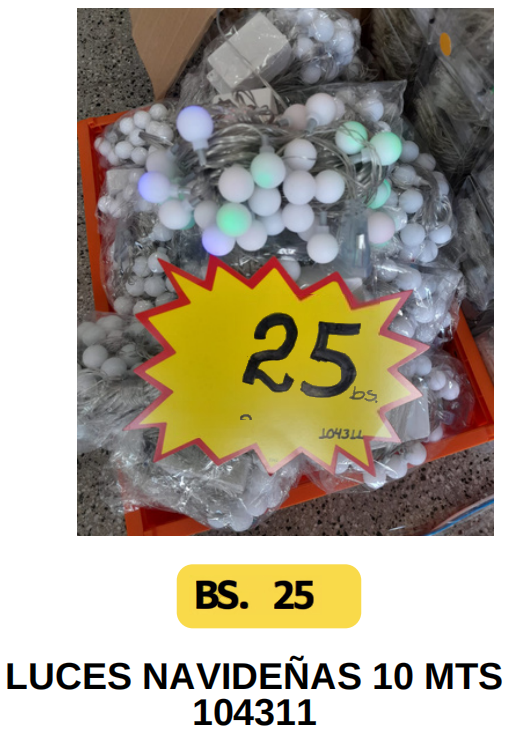 LUCES NAVIDENAS 10 MTS-104311